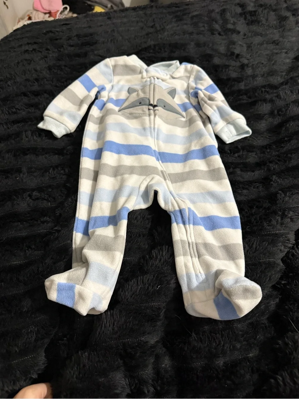 Footie sleepers 14 - Blue, White, Gray, Tan Patterns